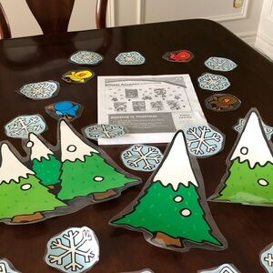 Winter accents bulletin board set